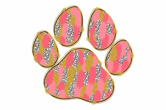 Brush Stroke Dog Paw Sublimation T-shirt: Graphics and Crafts in One