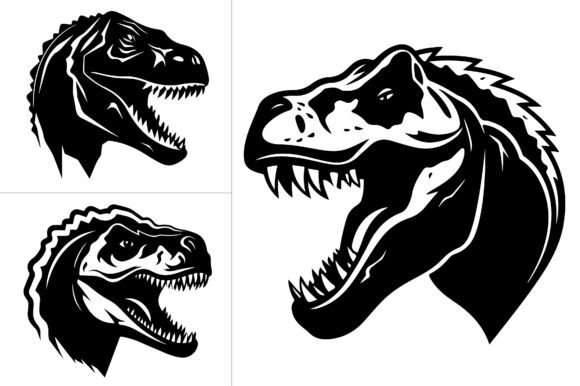 Dinosaur T-Rex Silhouette Graphics and Crafts