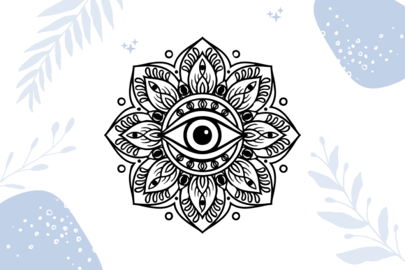 Evil Eye Mandala: A Spiritual Embroidery Design