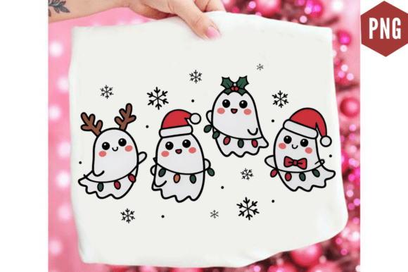 Ghost Christmas Clipart PNG Design