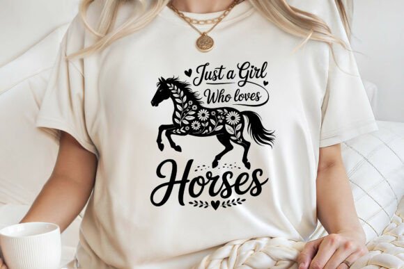 Just a Girl Who Loves Horses Shirt SVG