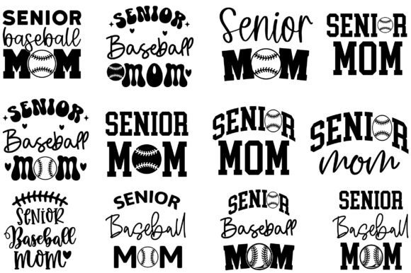 Senior Baseball Mom Graphics and Crafts